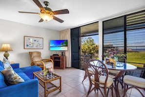 Relax in an open living area filled with natural light NAP-A24 - Napili Point | Oceanfront 2 BR, Sleeps 8 | Car Incl. w/ 6+ Nights | NAP ML-3920 by KBM (Lahaina)
