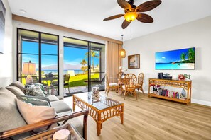 Living area - KBM Resorts | 3 Free Cars | Napili Point | Water Front | 3 Units, 3 Bedrooms | NAP ML-3924 (Lahaina)