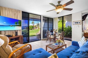 Living area - KBM Resorts | 3 Free Cars | Napili Point | Water Front | 3 Units, 3 Bedrooms | NAP ML-3927 (Lahaina)