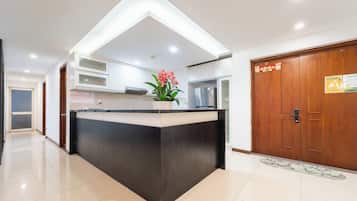 Superior Penthouse, City View | Private kitchen