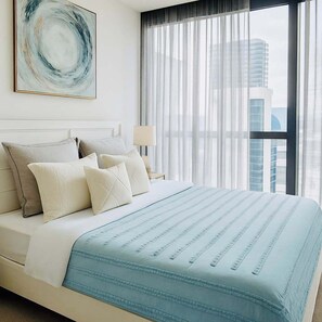 Apartamento, vista para a cidade | Vista do quarto