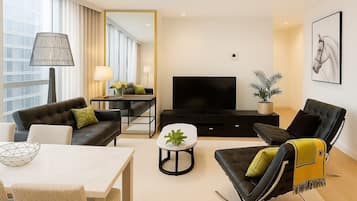 Apartment, City View | Living area