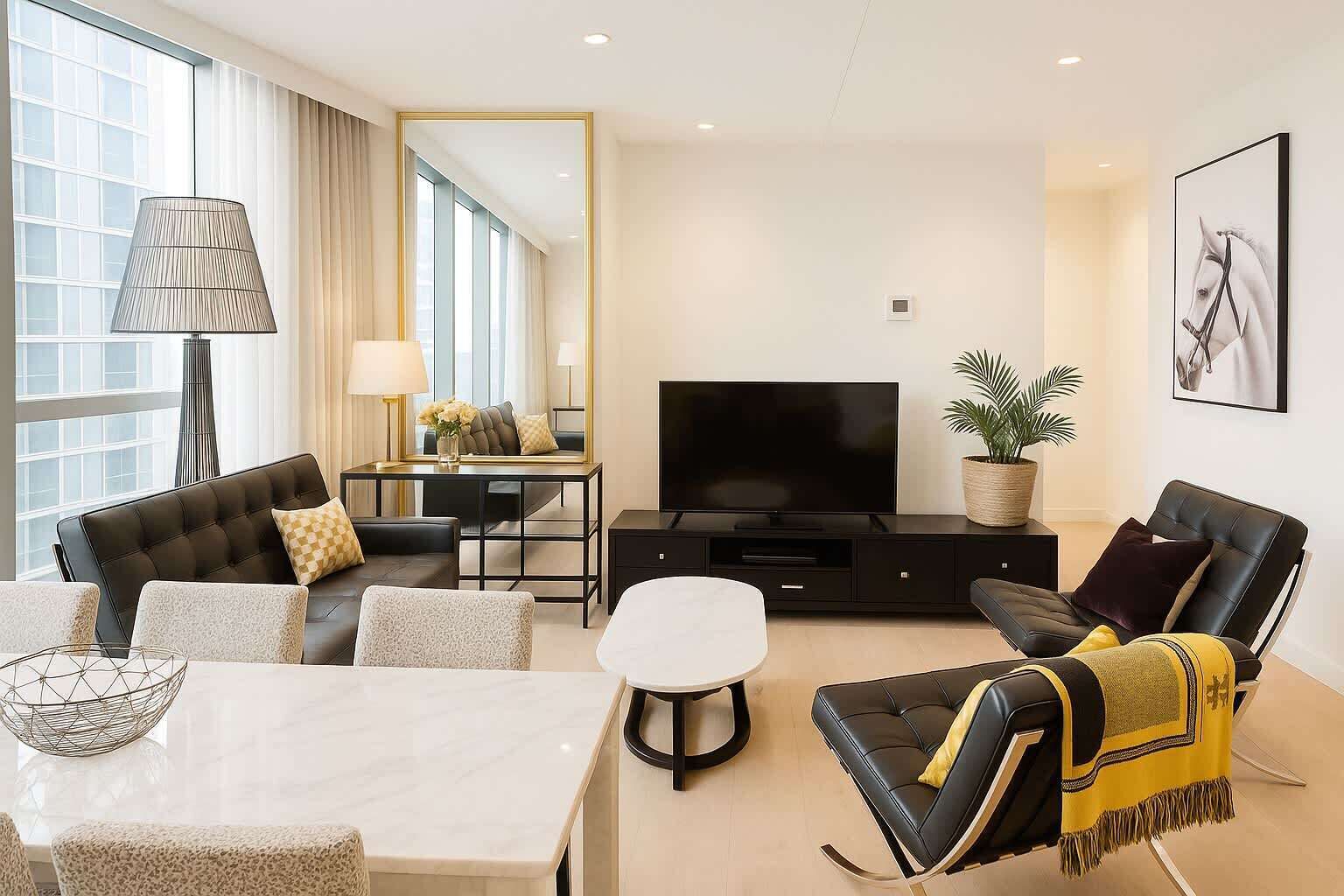 Apartamento, vista para a cidade | Banheiro