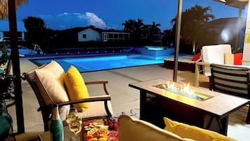 A heated pool