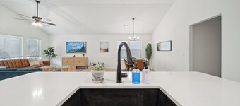 Modern 4BR Tulsa Retreat for Groups • Fire Pit + Game Room • Walk to TU/Midtown