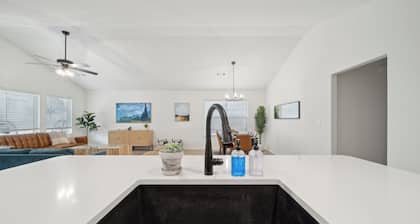 Modern 4BR Tulsa Retreat for Groups • Fire Pit + Game Room • Walk to TU/Midtown