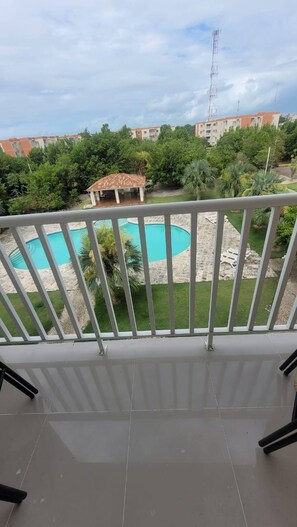 Apartment, 2 Bedrooms, Accessible | Balcony - Elegant Pool-view Apartment Near Punta Cana Beach (Punta Cana)