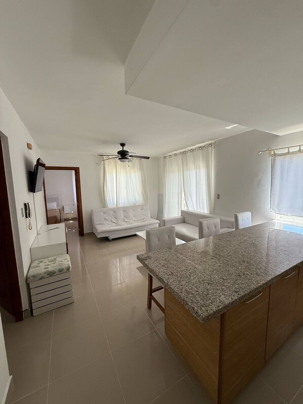 Living room - Affordable 2BR Apartment w Pool Punta Cana (Punta Cana)