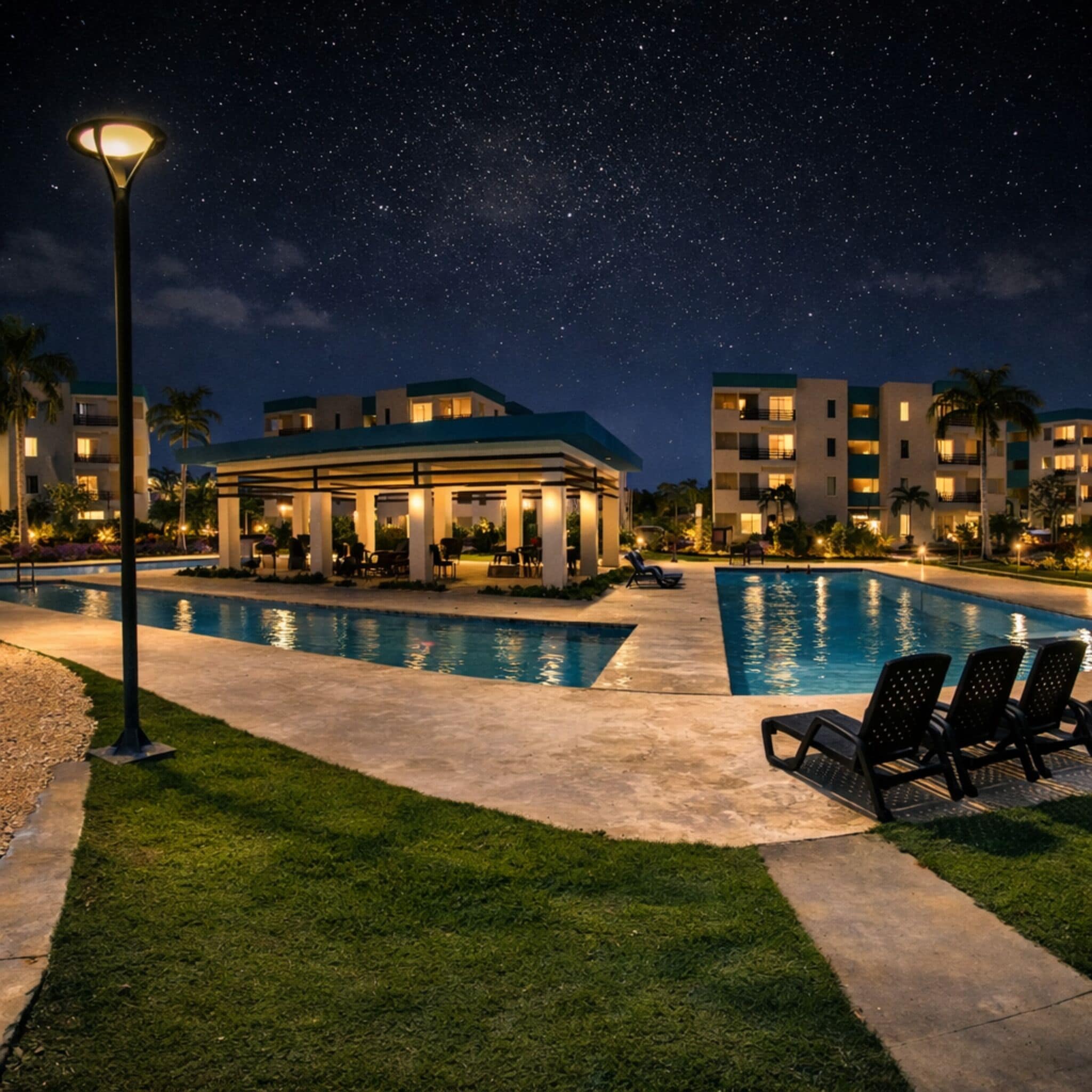 Huoneisto, 2 makuuhuonetta, esteetön, tupakointi sallittu | Uima-allas