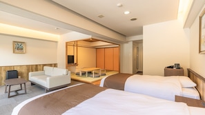 Deluxe Japanese-Western Style Room B, Non Smoking | In-room safe, free WiFi, bed sheets - HOTEL nehako (Hakone)