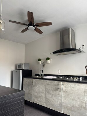 Private kitchen - COZY ROOM IN PROVIDENCIA PUNTO SAO PAULO (Guadalajara)