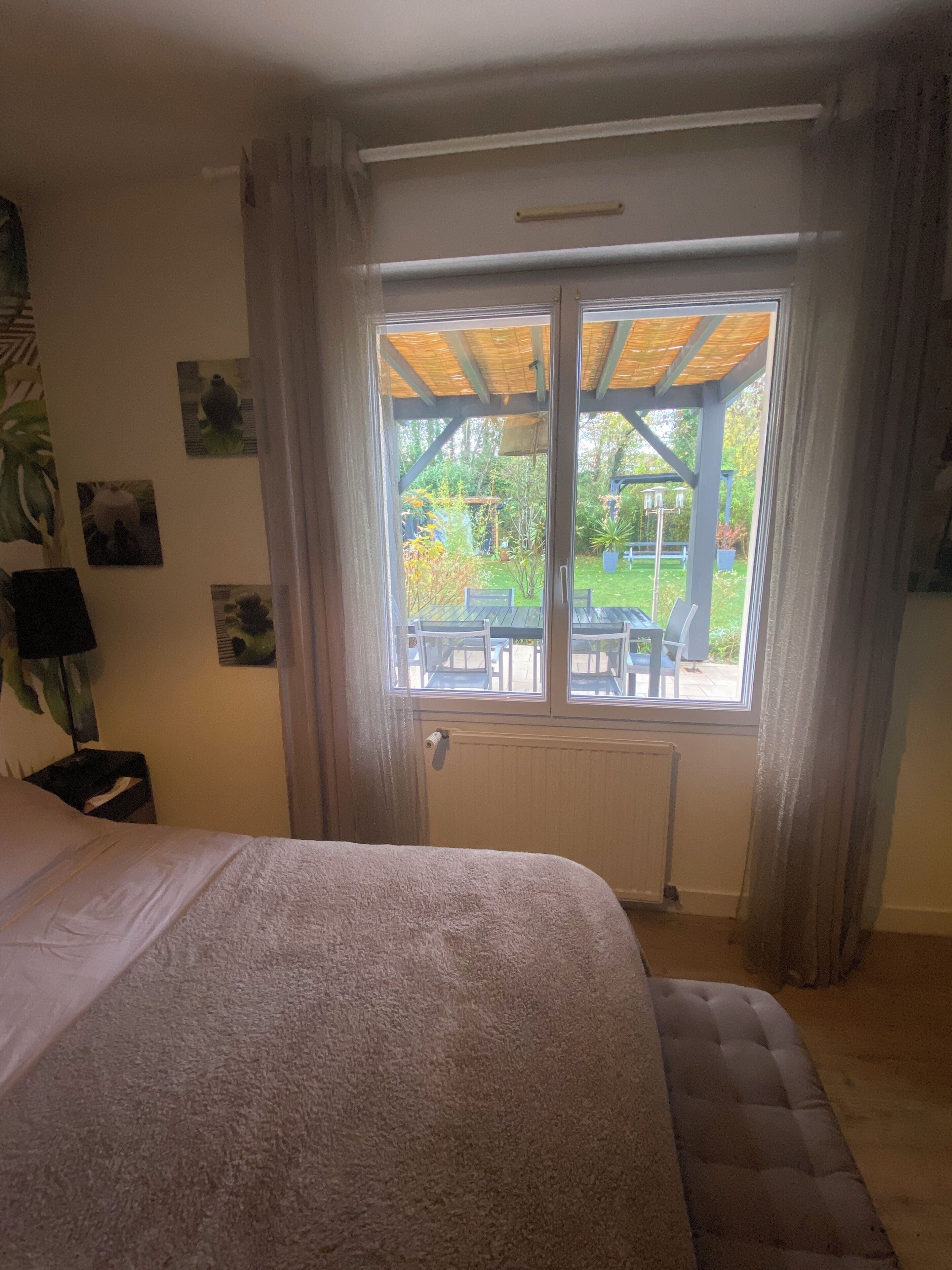 1 chambre, bureau, Wi-Fi, draps fournis