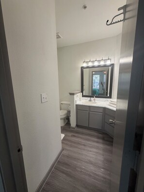 Shower, towels, toilet paper - Modern 2-bedroom apartment close to top Houston attractions (Houston)