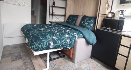 Hébergement avec terrasse et parking sécurisé & couvert à 5 mn de Lille