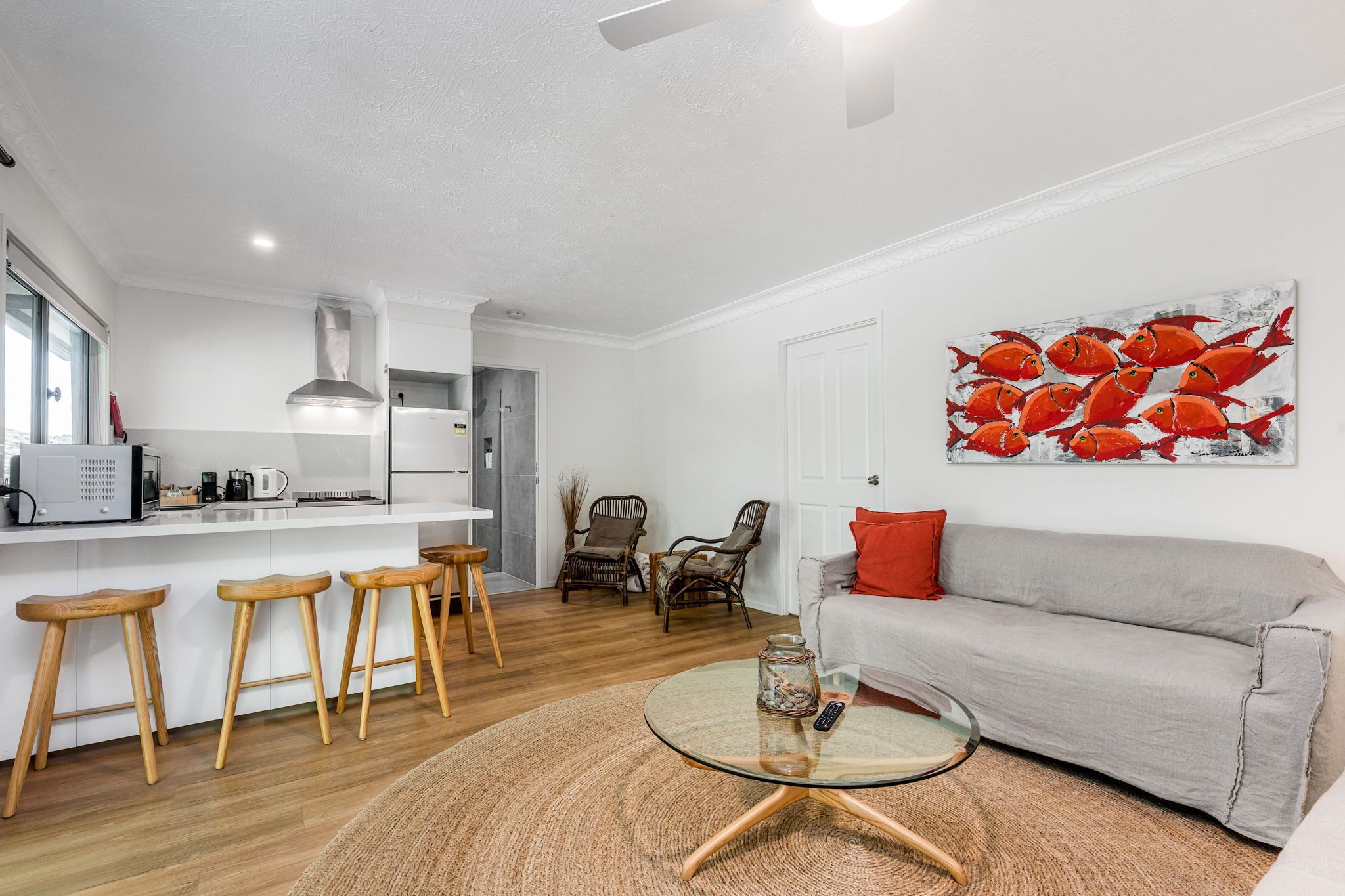 Quarto casal luxo, vista para a colina | Área de estar