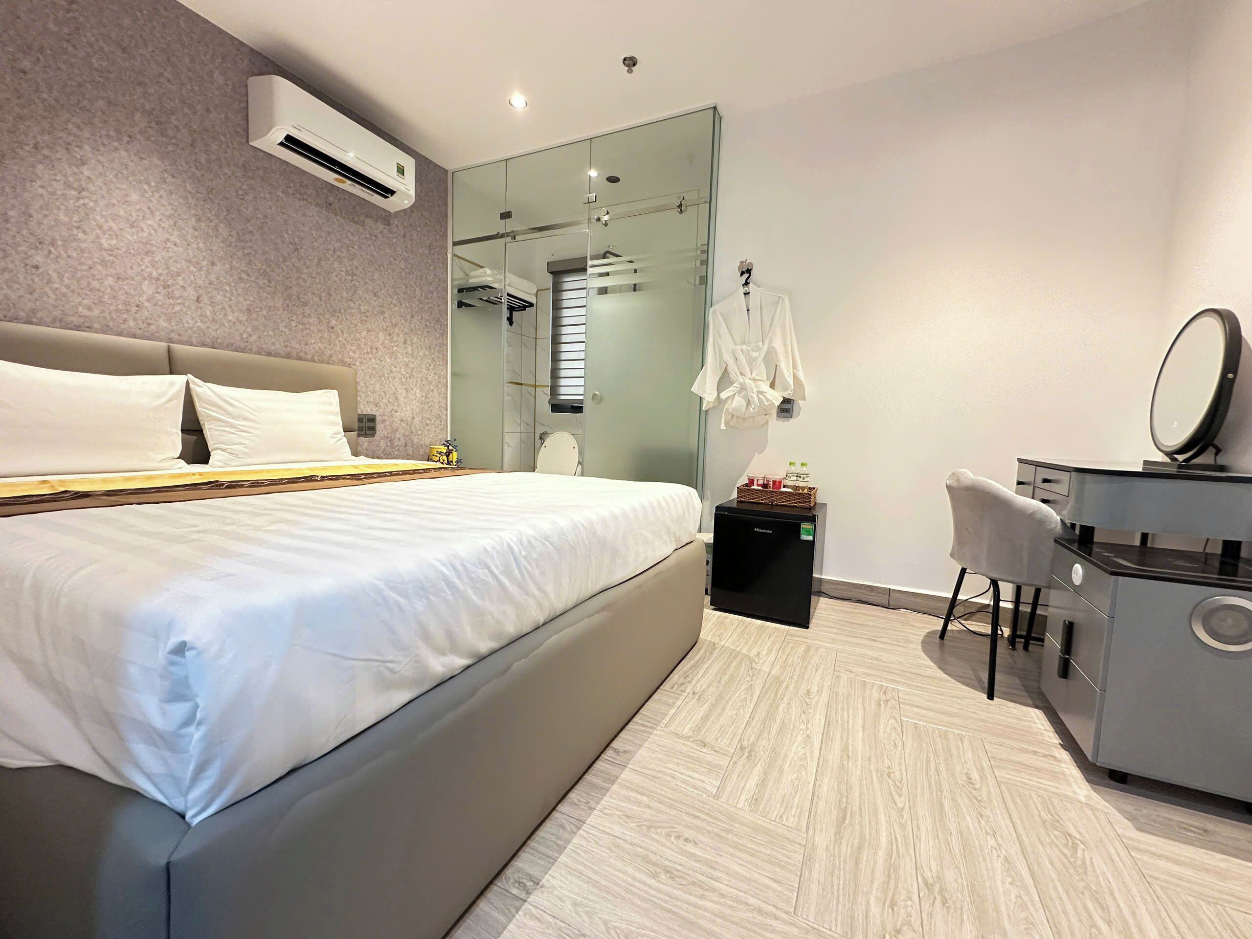 华丽双人房, 1 张双人床, 客房清洁服务, 城市景观