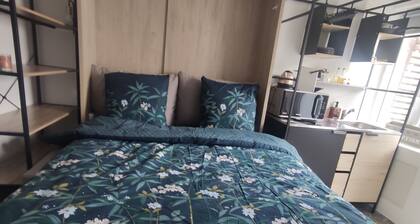 Hébergement, terrasse et parking sécurisé et couvert à 5 mn de Lille