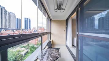 City View 3BR Serviced Residence - Perfect for Group Living | Balcony