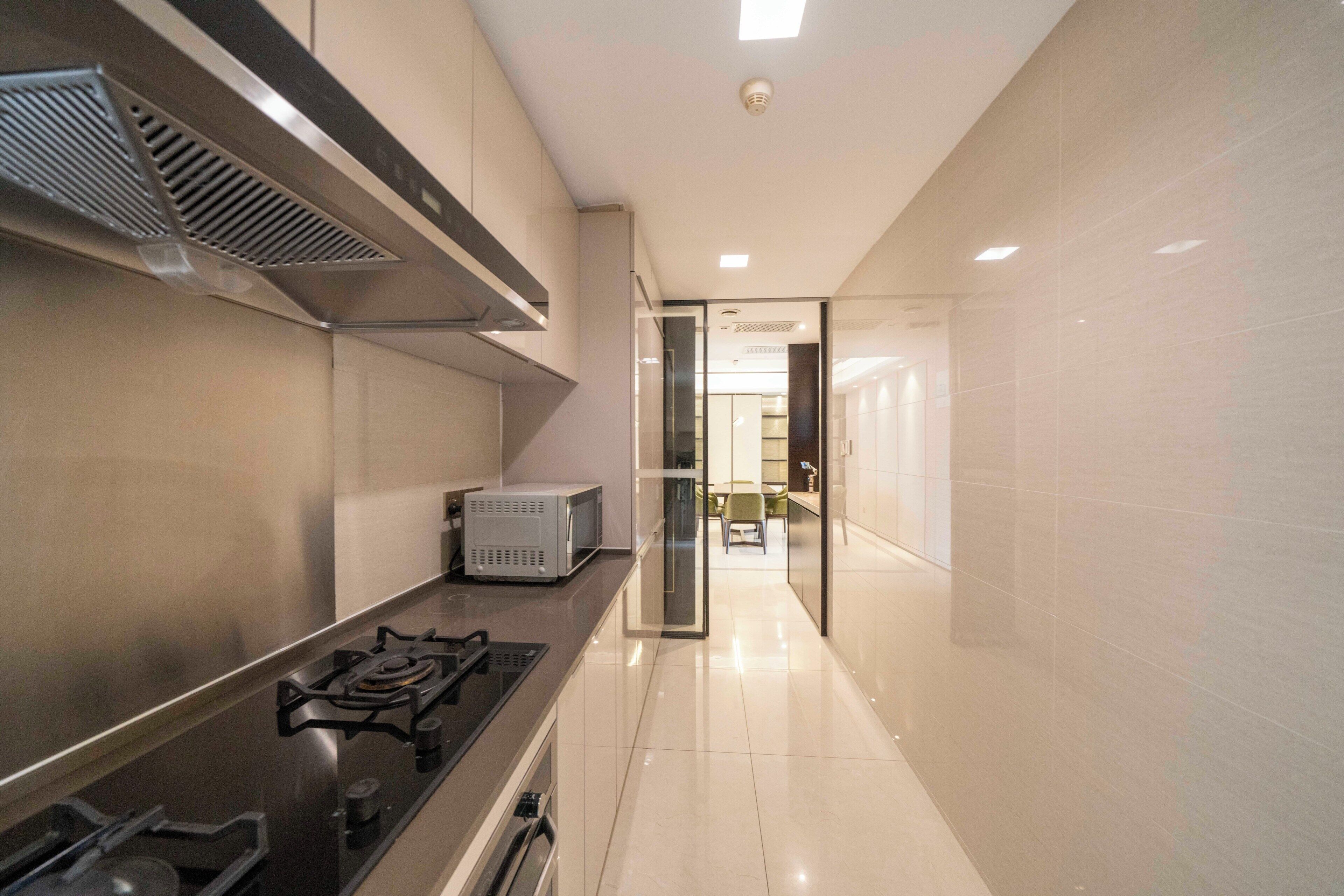 City View 3BR Serviced Residence - Perfect for Group Living | Private kitchenette | Fridge, microwave, stovetop, rice cooker