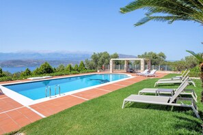 Pool - Villa Marathe Lux | Akrotiri, Chania | Sea Views | Private Pool (Crete)