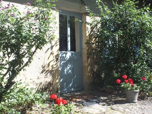 Exterior detail - Gîte Montgaudon.  Part of authentic farmhouse rural in the Morvan. (Préporché)