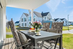Outdoor dining - Ostseesternchen - Sauna, washing machine, terrace, private parking space (Olpenitz)