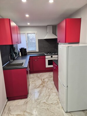 Fridge, microwave, oven, stovetop - House of Lux (Chalon-sur-Saône)