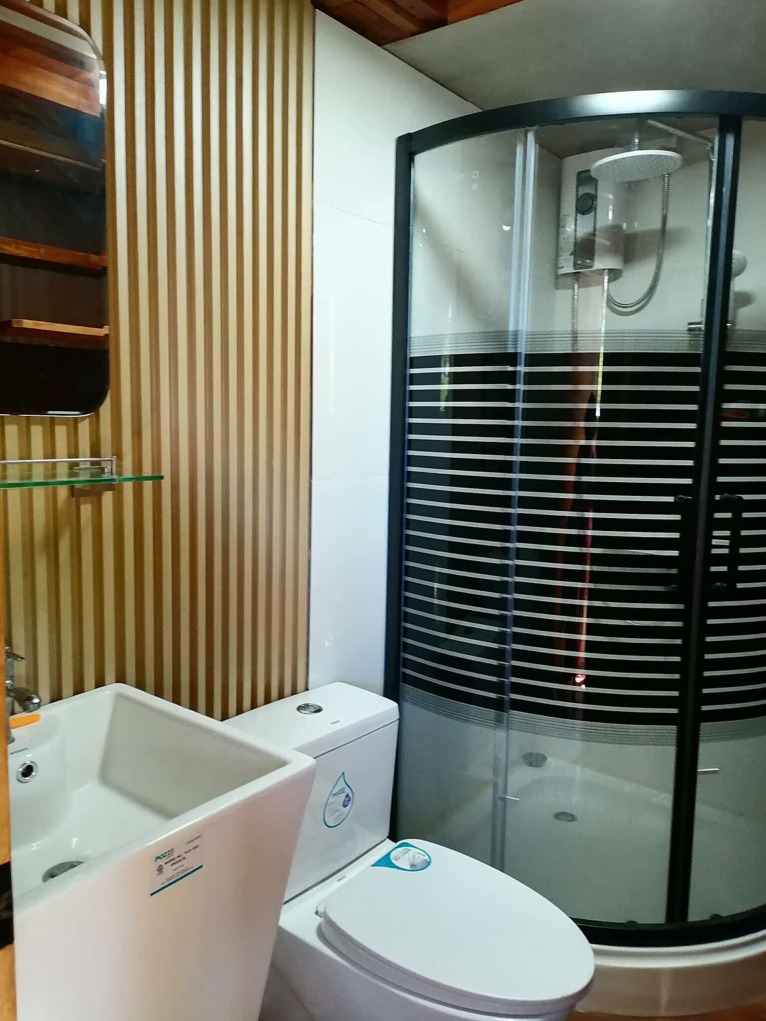 Jetted tub, hair dryer, bidet, towels