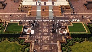 A large temple complex with multiple domes and intricate architecture. - Hotel Vindhya Inn - Delhi Airport (New Delhi)