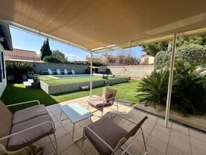 Terrace/patio - Villa with pool and air conditioning - 6 guests (Saint-Cyprien)