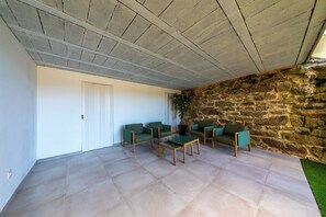 Terrace/patio - Casa de la Torre, sea views, Ría de Muros (Muros)