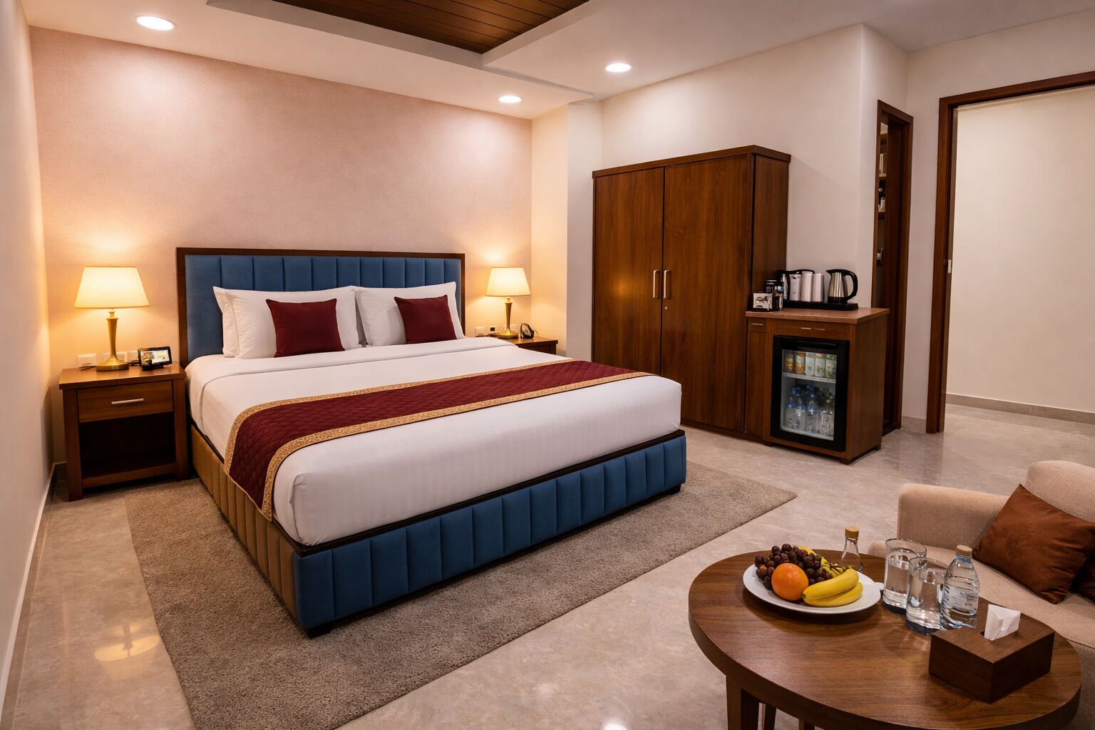 Kamar Double Deluks, pemandangan kota | Seprai antialergi, meja kerja, ruang kerja ramah laptop, dan kedap suara