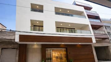 Dobbeltrom – deluxe, byutsikt | Utvendig detalj