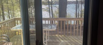 Family-friendly, rustic cabin overlooking the lake at Oak Grove Resort in Chetek