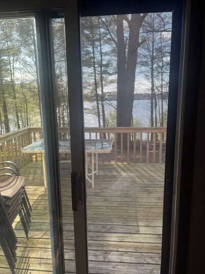 Family-friendly, rustic cabin overlooking the lake at Oak Grove Resort in Chetek