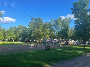 Children's area - Family-friendly, rustic cabin overlooking the lake at Oak Grove Resort in Chetek (Chetek)