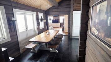 Cabin, 3 Bedrooms, Sauna | Dining