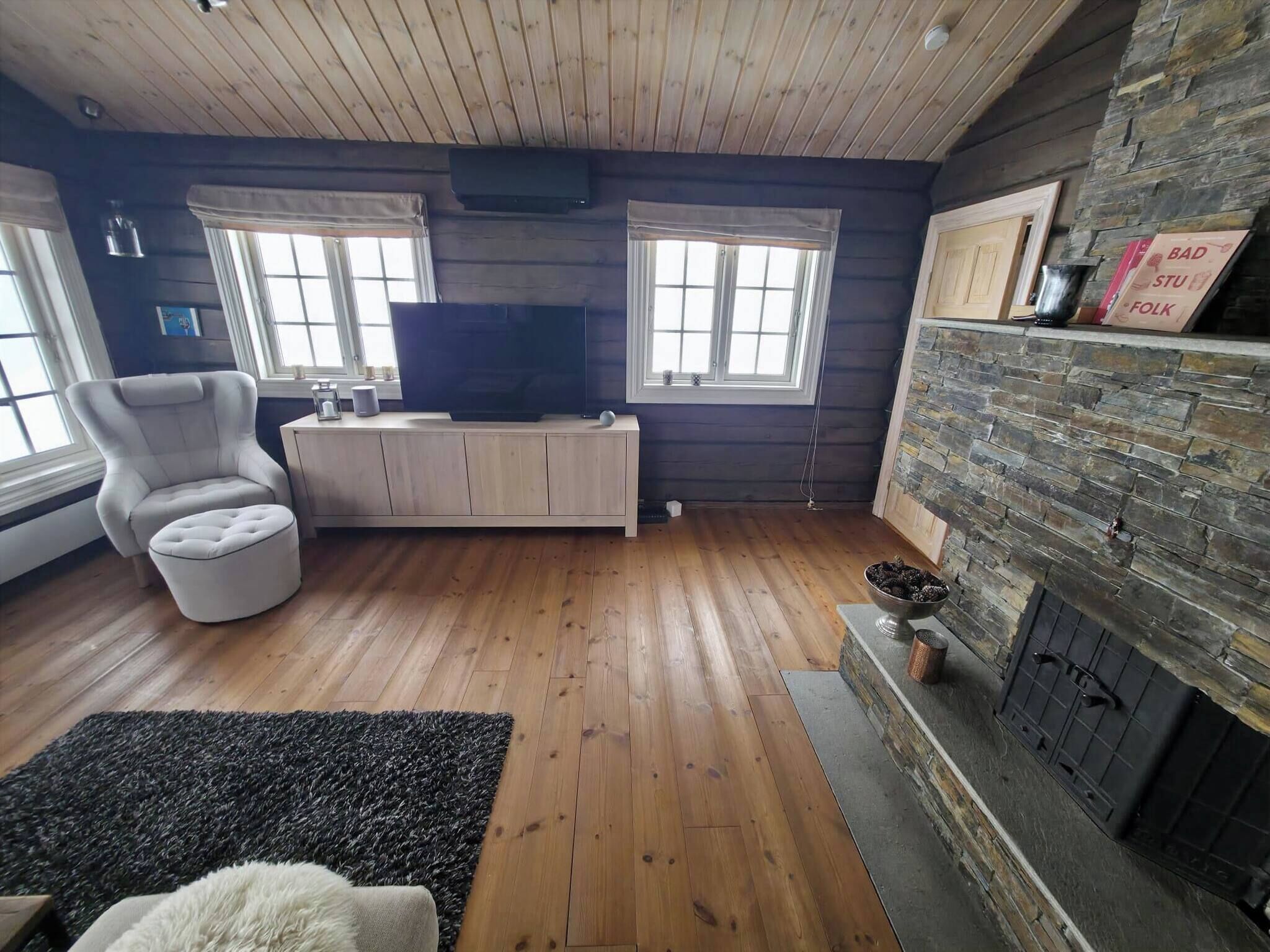 Cabin, 3 Bedrooms, Sauna | Living room