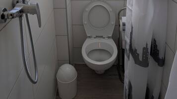 Dusche, Handtücher, Seife, Toilettenpapier