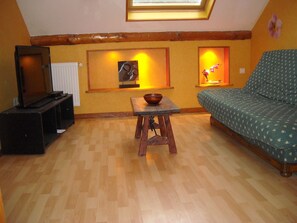 Living area - Apartment in house in the massif de l'épine near lac d'Aiguebelette (Marcieux)
