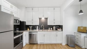 Microwave, oven, stovetop, dishwasher