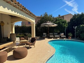Pool - A villa for 6 people with private pool 150 meters from the beach la Nartelle! (Sainte-Maxime)