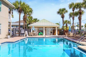 Outdoor pool, a heated pool - Beachside Ground‑Floor Getaway with Pool (Destin)