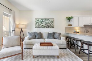 Living area - Beachside Ground‑Floor Getaway with Pool (Destin)