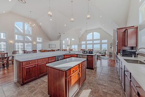 Fridge, microwave, oven, dishwasher - JL #727 | Eyes on the Horizon | Oceanfront | Ocean Views | Beach Views | Private (Kill Devil Hills)