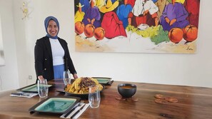 Dining - Charming villa with pool and spa, rooftop bar with Atlas view - 3 Suites (Centre Commune Ouled Hassoune)