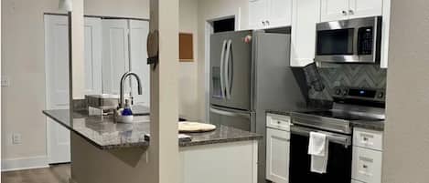Microwave, oven, stovetop, dishwasher