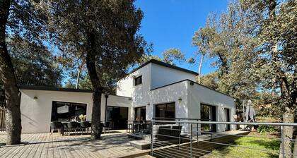 Villa des Dunes: Beach 600m, Private Jacuzzi, Pine Forest Nature, Sleeps 8