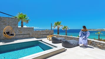 Junior Suite with Private Pool Sea View and Big Private Terrace | Terrasse/Patio