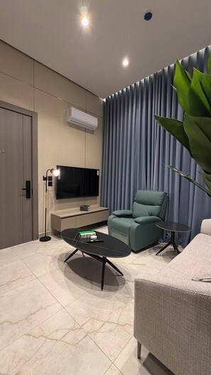Apartment, 1 Bedroom, Accessible, Smoking | Living room - 105 Tara-jre Jabal Al Lweibdeh With Stunning View (Amman)